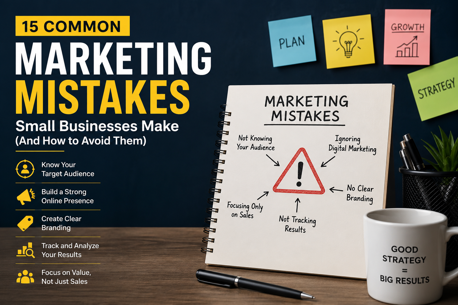 15 Common Digital Marketing Mistakes Small Businesses Make ( And How to Avoid Them)